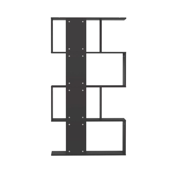 Bibliotecă neagră 89x165 cm Sigma - TemaHome -image-4