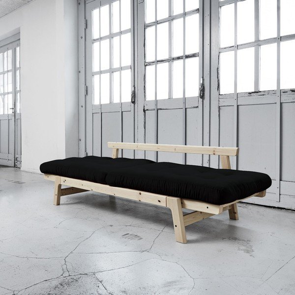  Canapea extensibilă Karup Step Natural/Black-image-3