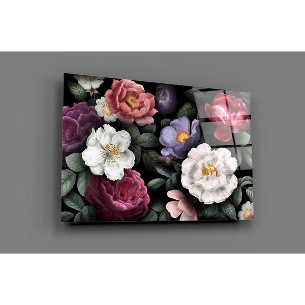 Tablou din sticlă Insigne Flowers-image-3
