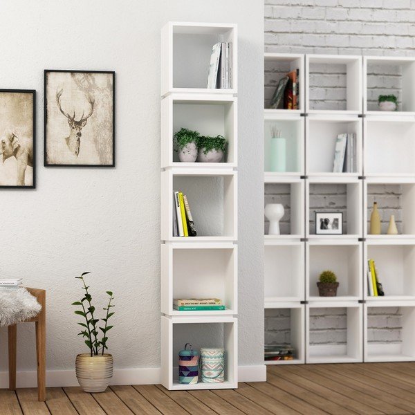Bibliotecă Multi White, alb-image-1