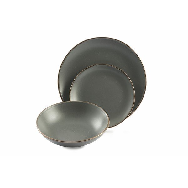 Set veselă 18 piese Villa d'Este Cala Dorada, gri-image-2