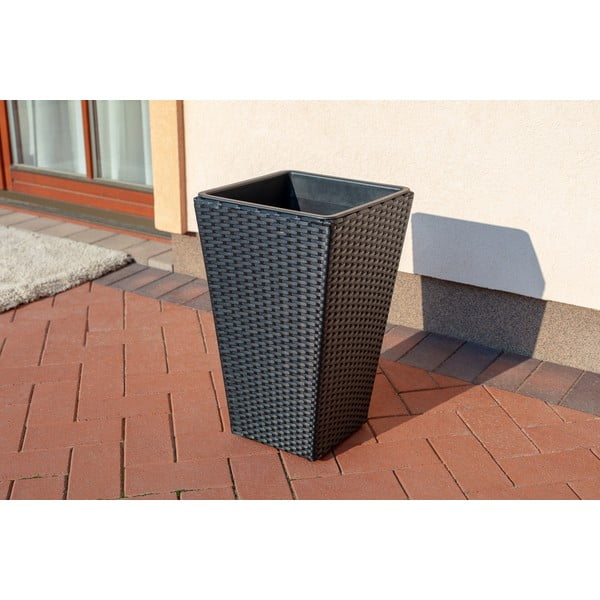 Ghiveci de grădină Bonami Essentials Rose, negru-image-1