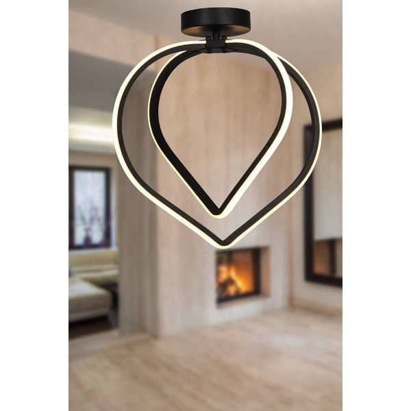 Plafonieră neagră LED din metal Pars – Squid Lighting-image-1