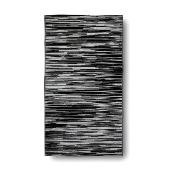 Prosop de baie din bumbac Casa Di Bassi Trendy, 100x180 cm, negru/alb