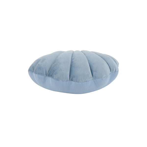 Pernă decorativă din catifea Westwing Collection Shell, 28 x 30 cm, albastru-image-2