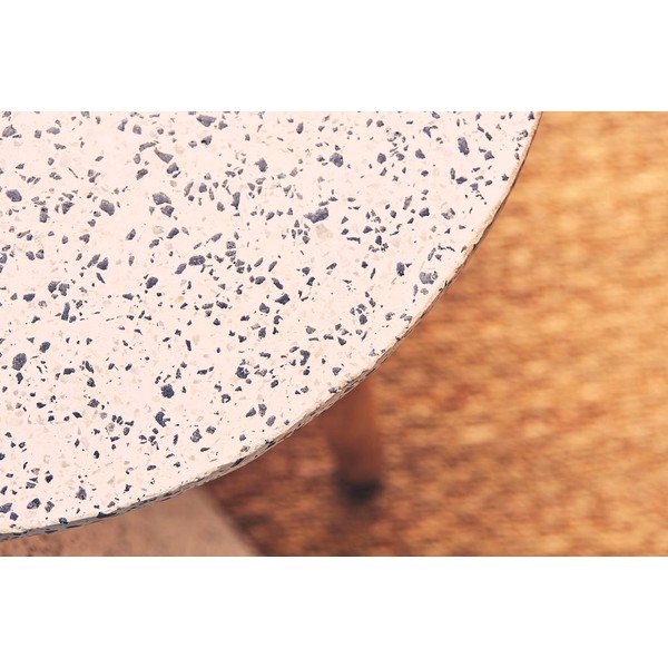 Măsuță auxiliară rotundă cu blat terrazzo ø 42 cm Terrazzo – Jardin d'Ulysse-image-2