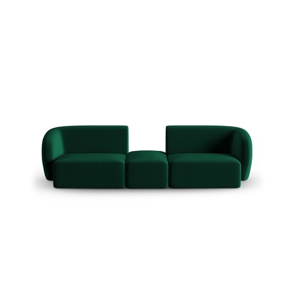 Canapea verde cu tapițerie din catifea 246 cm Paolo – Milo Casa-image-1