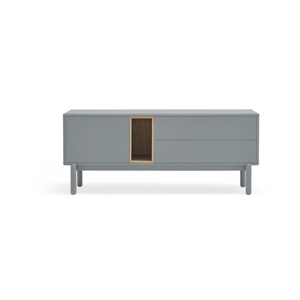 Masă TV albastră/gri 140x56 cm Corvo – Teulat