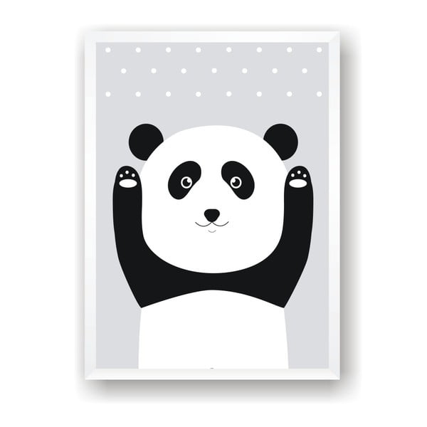 Poster Nord & Co Snow Panda, 50 x 70 cm