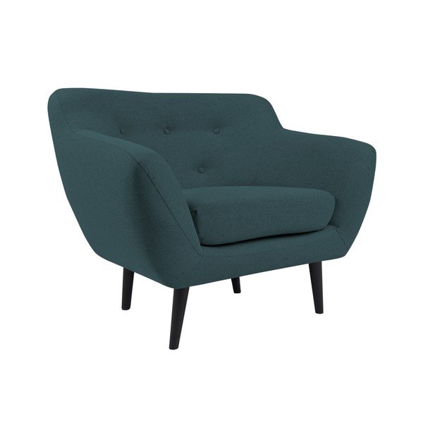 Fotoliu cu picioare maro Mazzini Sofas Piemont, albastru închis-image-3