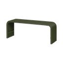 Bancă de grădină verde din metal Nokk – noo.ma