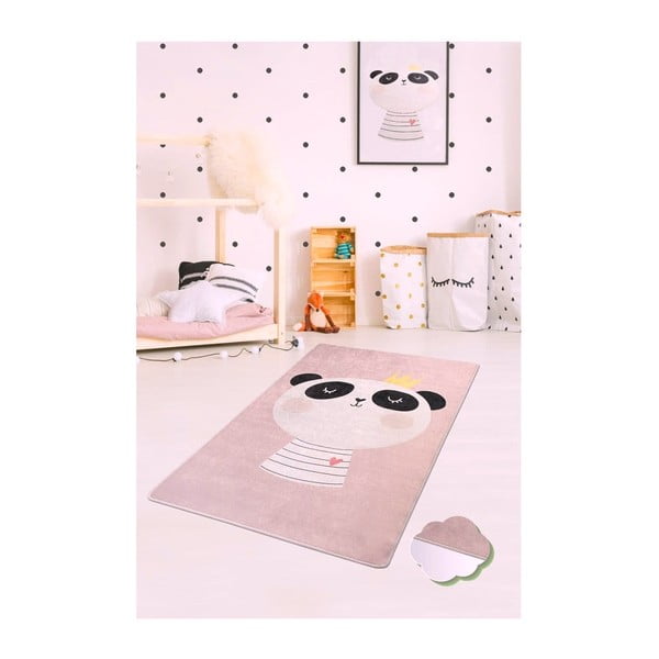 Covor copii King Panda, 100 x 160 cm-image-1