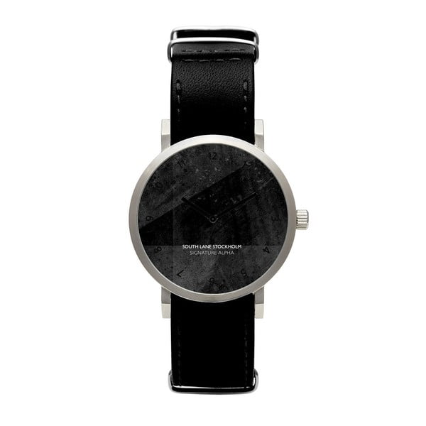 Ceas unisex South Lane Stockholm Signature All Black, curea neagră