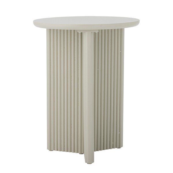 Măsuță auxiliară rotundă cu aspect de lemn de brad ø 40 cm Edith – Bloomingville