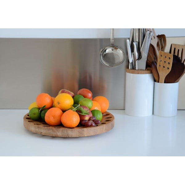 Bol din lemn pentru fructe Geo, Ø 36 cm-image-1