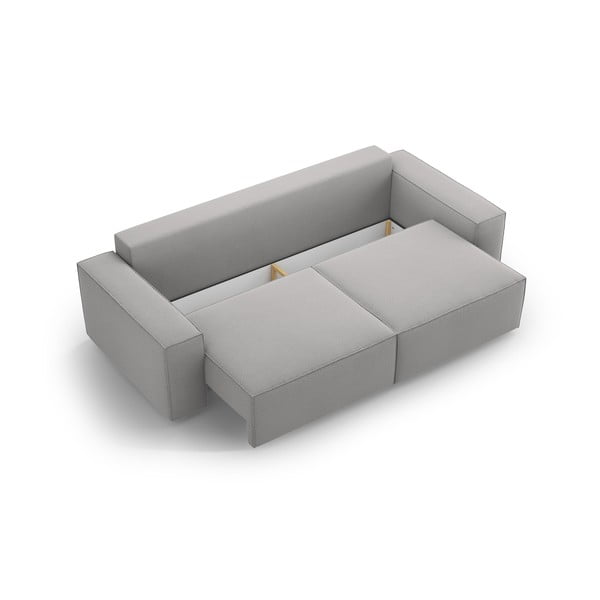 Canapea gri deschis extensibilă 247 cm Jodie – Micadoni Home-image-3