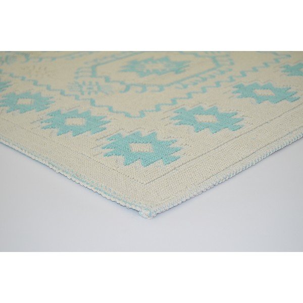 Covor rezistent Vitaus Dahlia, 60x90 cm, albastru-image-2