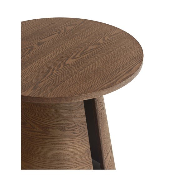 Măsuță auxiliară rotundă cu aspect de lemn de frasin ø 50 cm Cep – Teulat-image-2