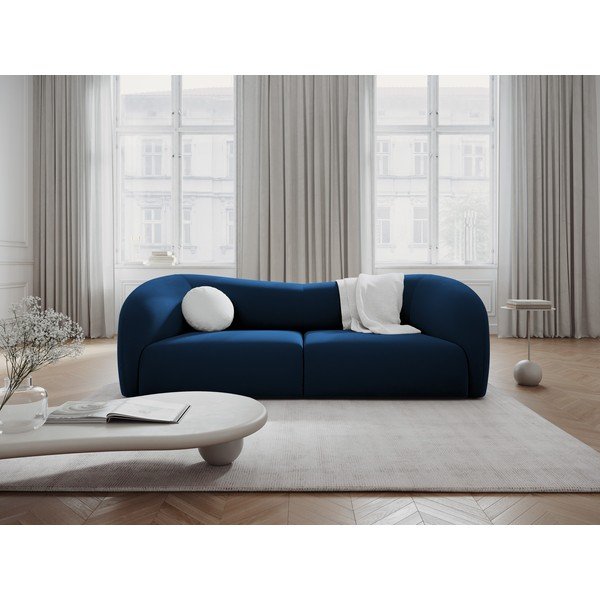 Canapea albastră cu tapițerie din catifea 237 cm Santi – Interieurs 86-image-1