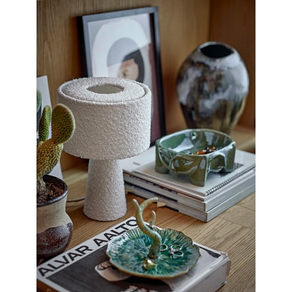 Veioză albă cu abajur textil (înălțime 30 cm) Emmie – Bloomingville-image-2