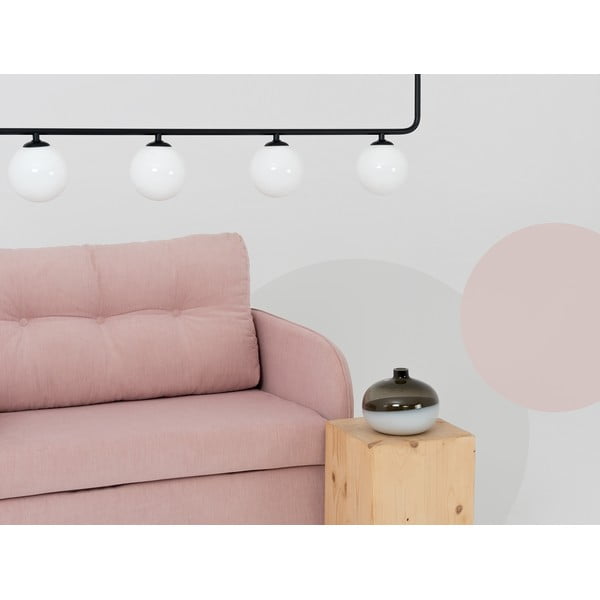 Lustră neagră cu abajur de sticlă 142x142 cm Catkin - CustomForm-image-2