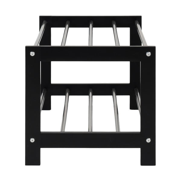 Suport de pantofi negru din lemn de plop Padova - House Nordic-image-3
