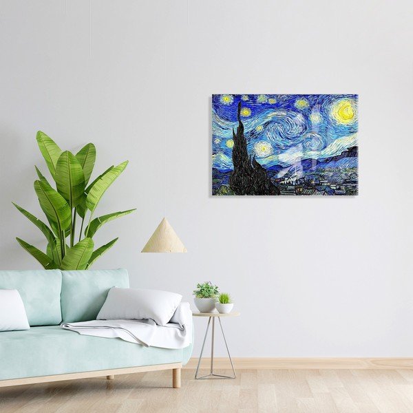 Tablou din sticlă 70x50 cm Vincent van Gogh – Wallity-image-1