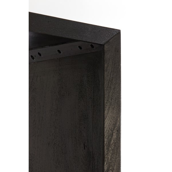 Bibliotecă neagră din lemn  95x190 cm Sondrio – Light & Living-image-3