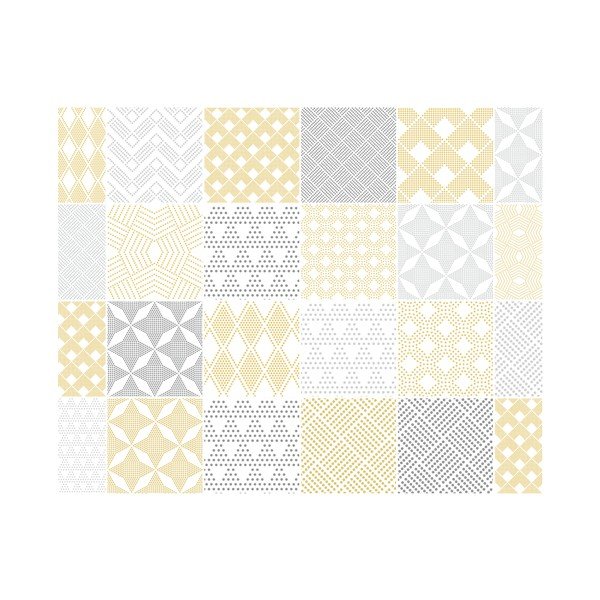 Set 24 autocolante Ambiance Tanyka, 15 x 15 cm-image-2