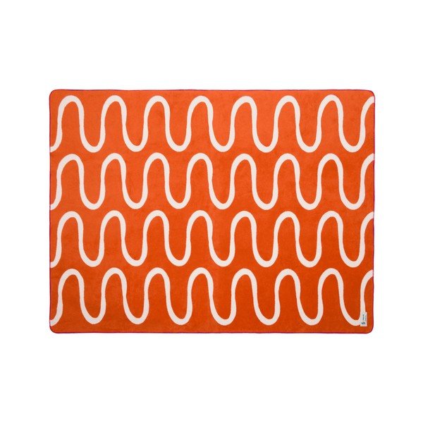 Pătură portocalie 150x200 cm Swirl – noo.ma