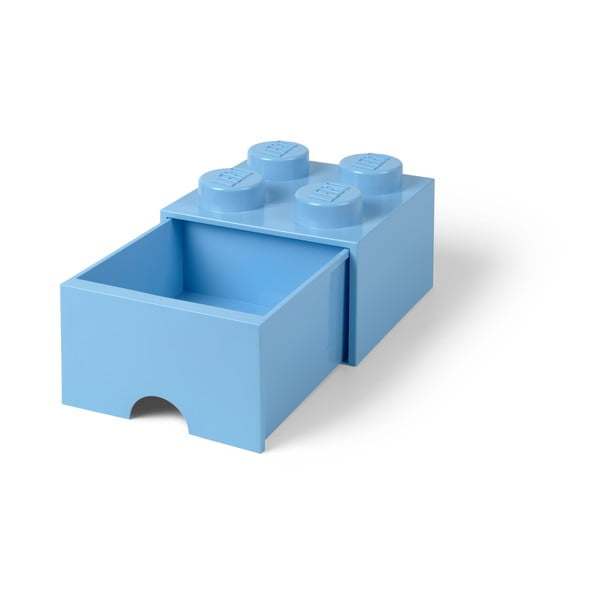 Cutie pătrată pentru depozitare LEGO®, albastru deschis-image-3