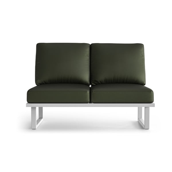 Canapea cu 2 locuri pentru exterior și picioare în nuanță deschisă Marie Claire Home Angie, verde olive