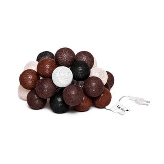 Ghirlandă luminoasă cu becuri LED Bonami Essentials, 30 lumini, maro