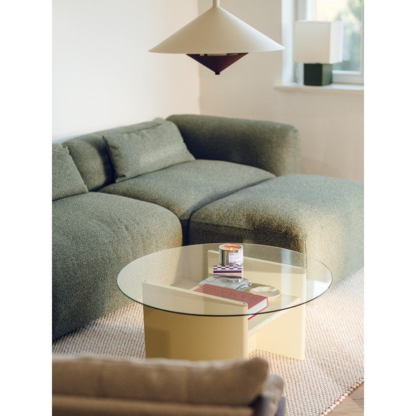 Măsuță de cafea albastru-deschis rotundă ø 85 cm Tovo – noo.ma-image-4