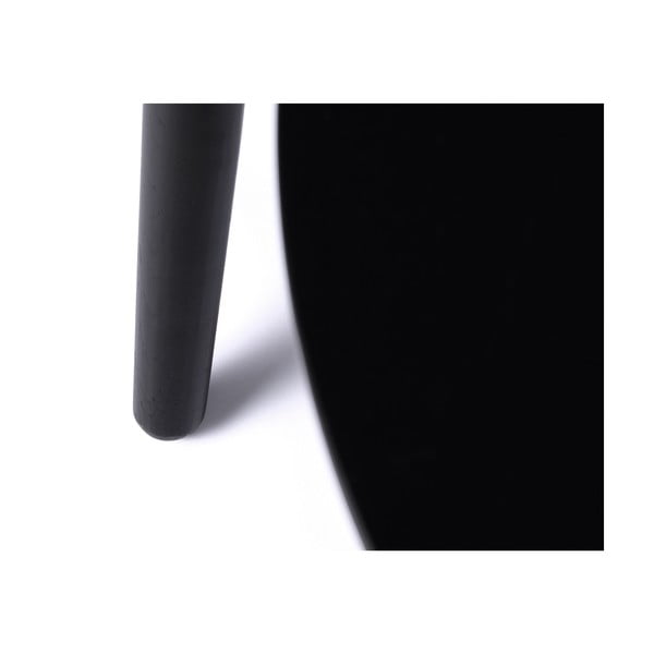 Măsuțe de cafea negre 2 buc. rotunde ø 88 cm Adda – Unique Furniture-image-4