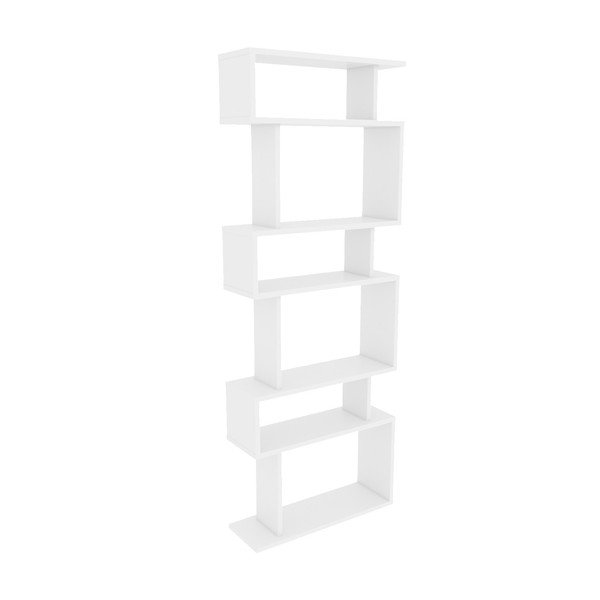 Bibliotecă albă 60x160 cm Bates – Kalune Design-image-2