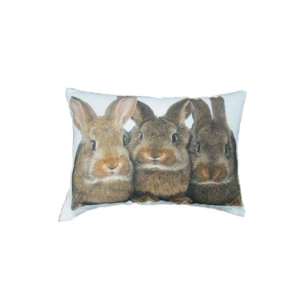 Pernă Three Brown Rabbits 50x35 cm