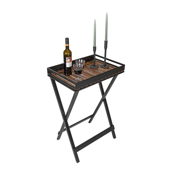 Măsuță auxiliară cu blat din lemn de acacia 42x60 cm Taba – Wenko-image-2