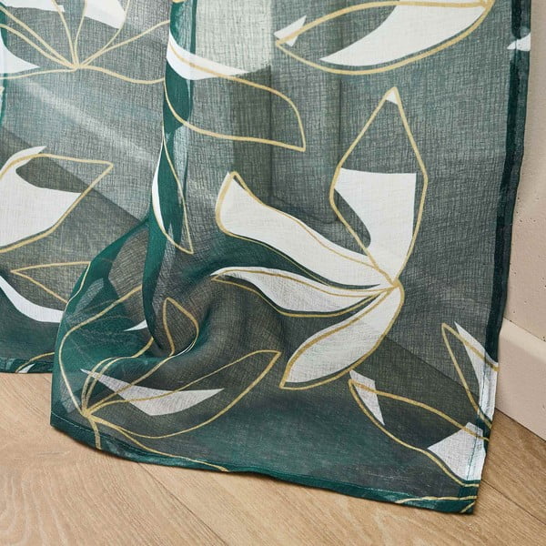 Perdea verde din voal 140x280 cm Elsa – douceur d'intérieur-image-4