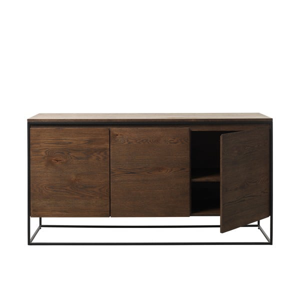Comodă cu detalii cu aspect de lemn de stejar Unique Furniture Rivoli-image-3