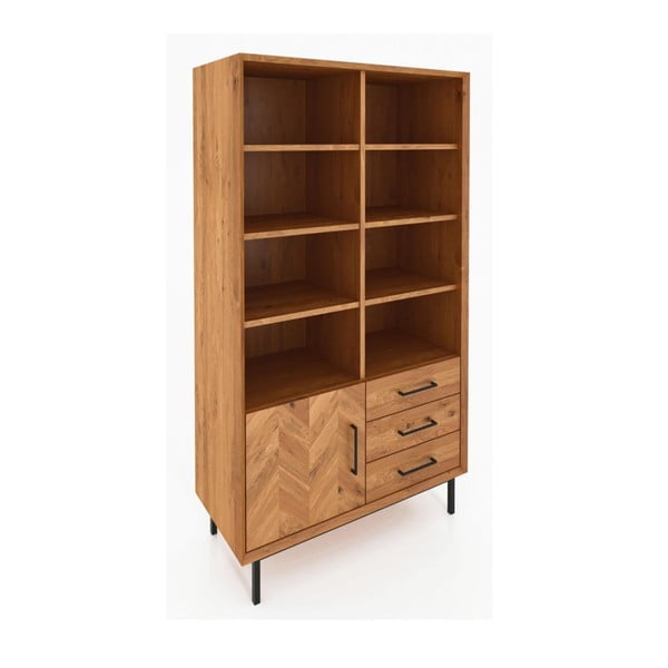 Bibliotecă din lemn de stejar 97x176 cm Abies – The Beds-image-2