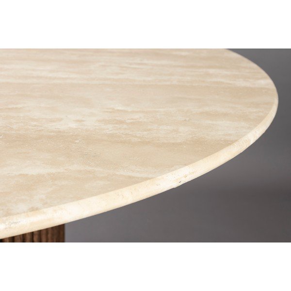 Masă de dining rotundă cu blat din piatră ø 115 cm Arda – Dutchbone-image-3