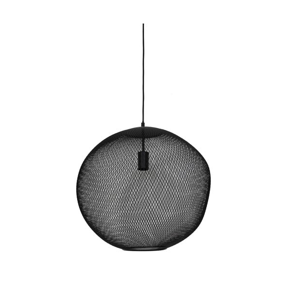 Lustră negru-mat cu abajur din metal ø 50 cm Reilley – Light & Living