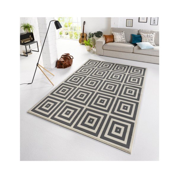 Covor Zala Living Mono, 70 x 140 cm, gri - alb-image-3