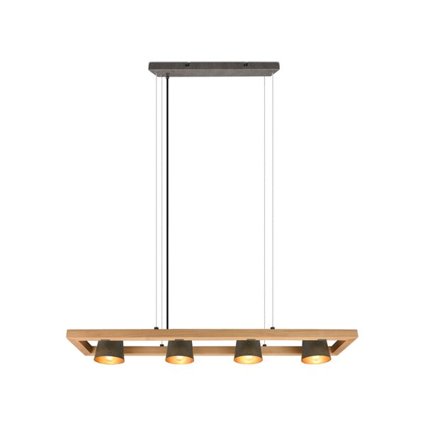 Lustră gri/în culoare naturală Bell – Trio-image-4