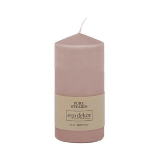 Lumânare Eco candles by Ego dekor Top, durată ardere 30 h, roz pudrat