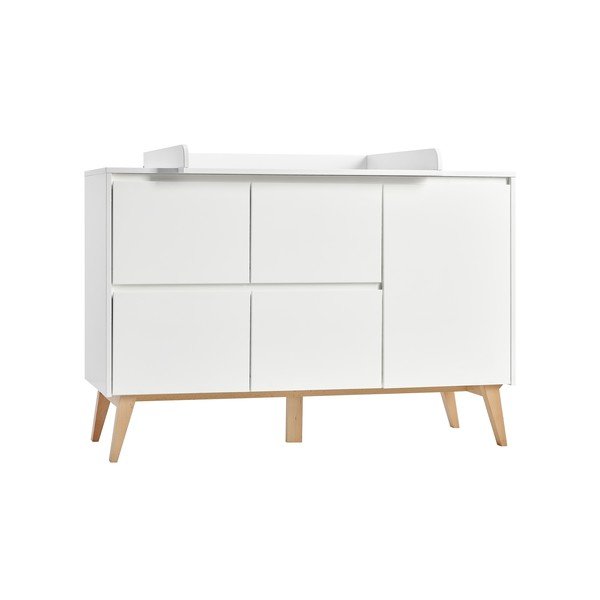 Comodă pentru copii Pinio Swing, 148 x 92 cm, alb-image-2