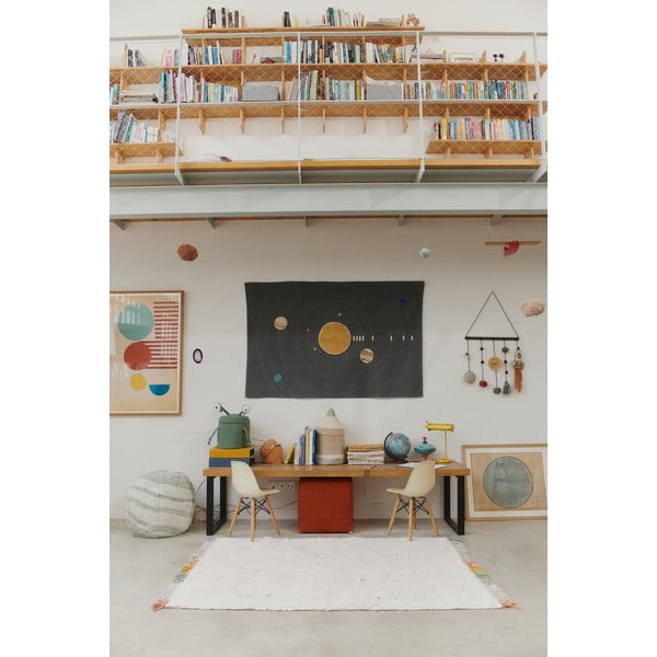 Covor pentru copii, crem, lavabil, țesut manual din bumbac 120x160 cm Stardust – Lorena Canals-image-4