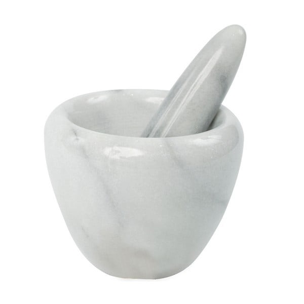 Mojar și pistil T&G Woodware Marble, alb