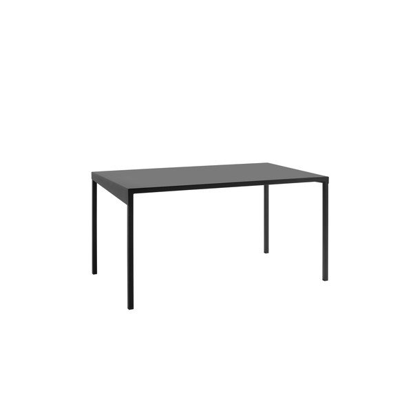 Masă metalică CustomForm Obroos, 140 x 80 cm, negru